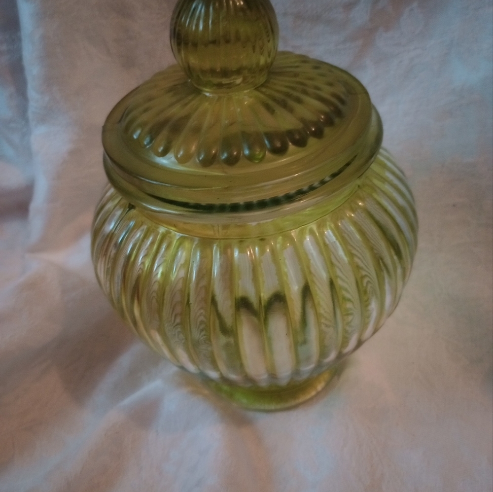 Vintage Glass Jar with Lid